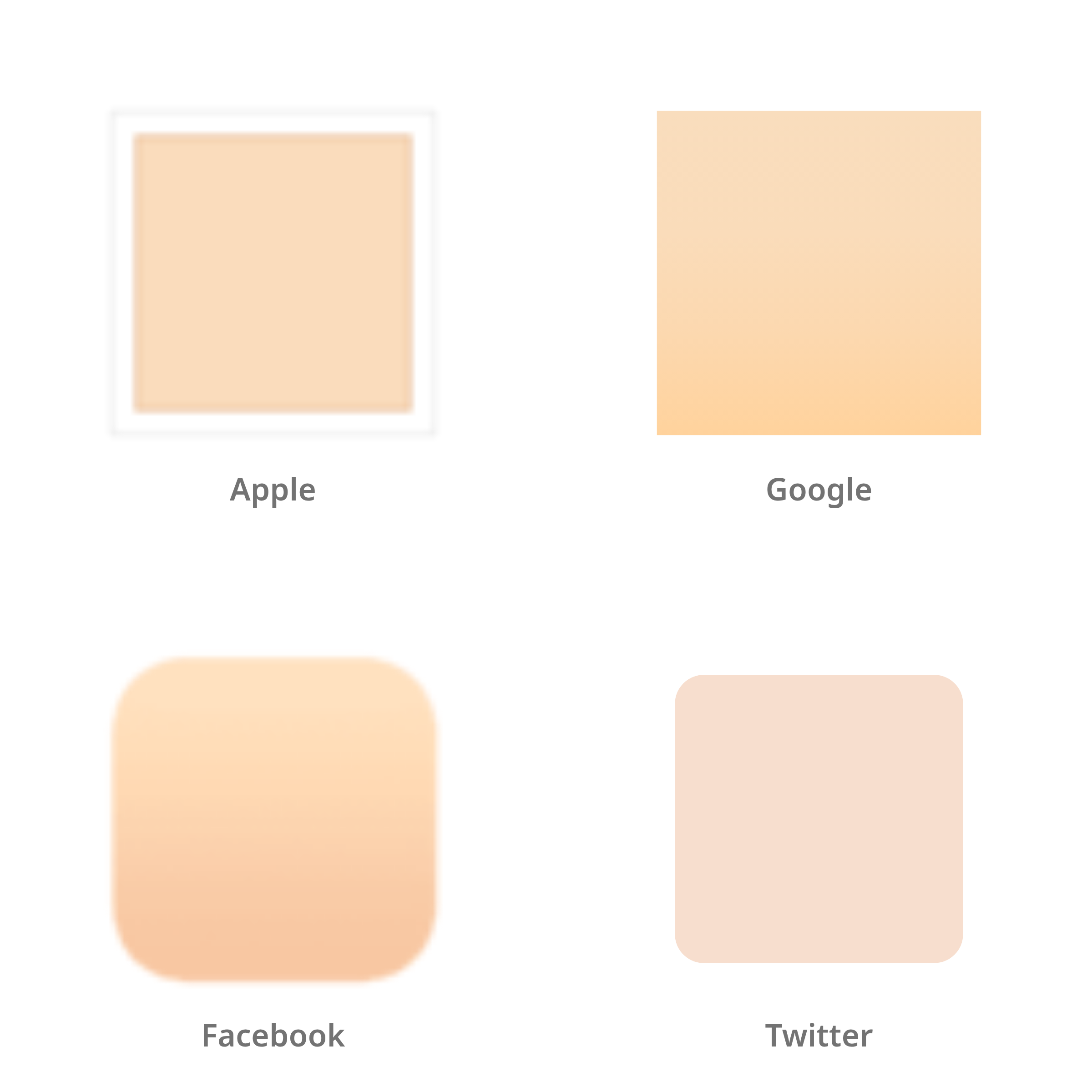 De emoji lichte huidskleur in Apple-, Google-, Facebook- en Twitter-stijl