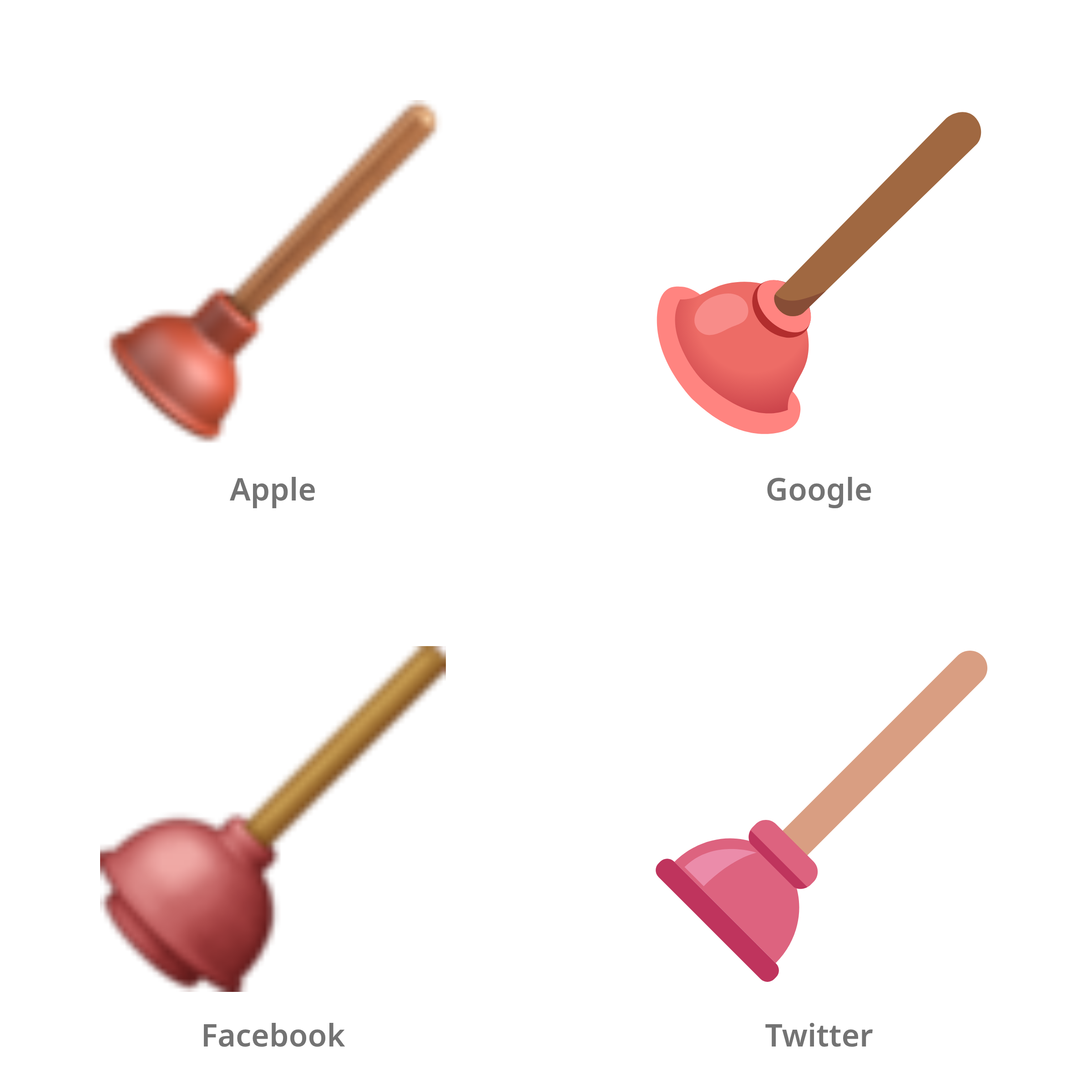 De emoji ontstopper in Apple-, Google-, Facebook- en Twitter-stijl