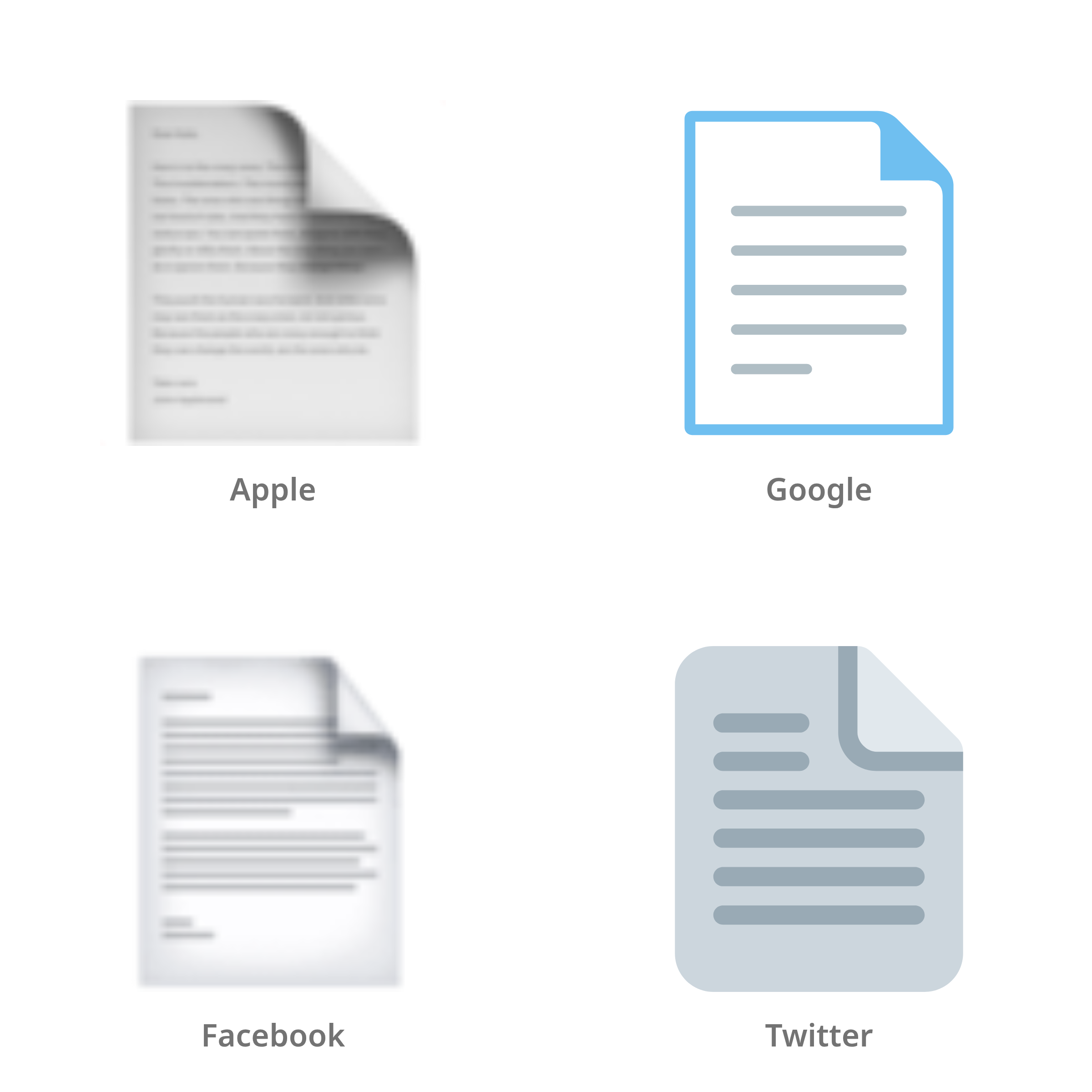 De emoji pagina met bovenzijde omhoog in Apple-, Google-, Facebook- en Twitter-stijl
